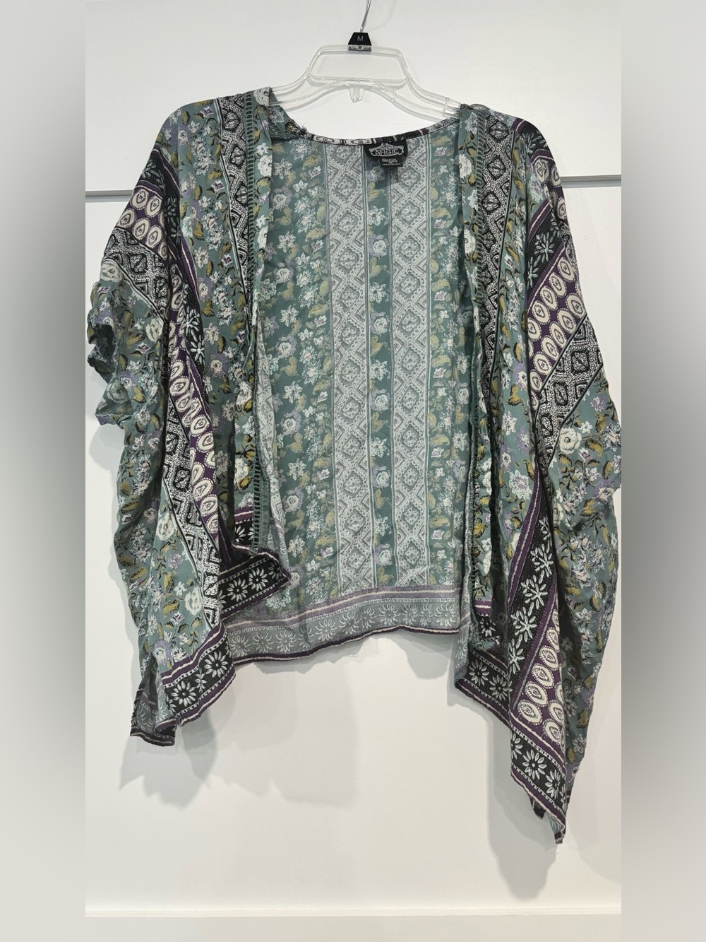 Angie Sage Green Floral Open Top